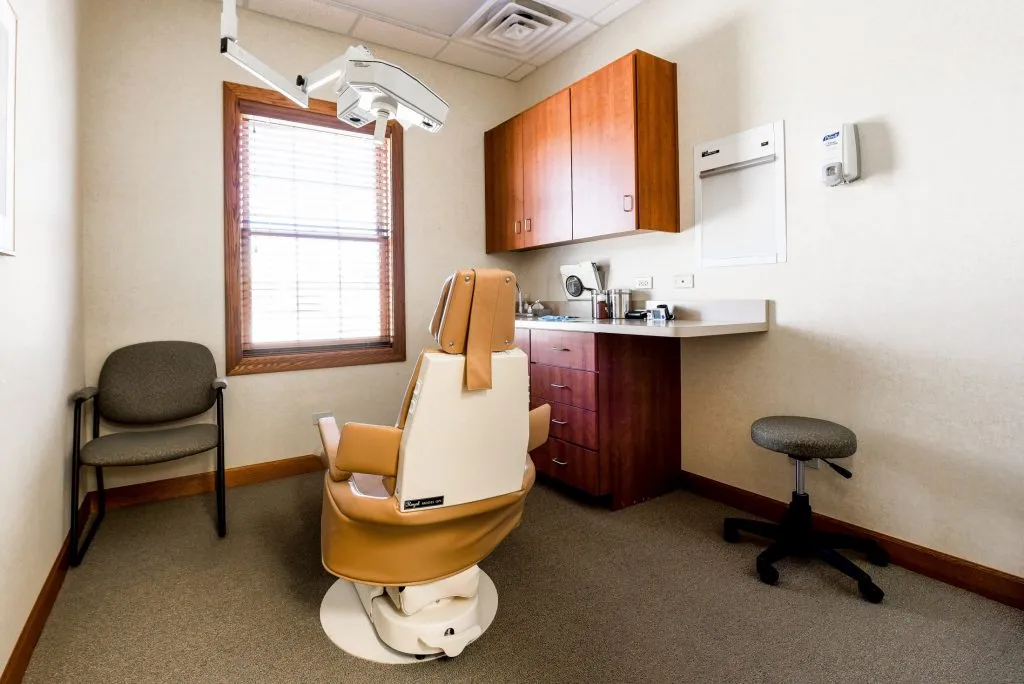 Yorkville dental office exam room